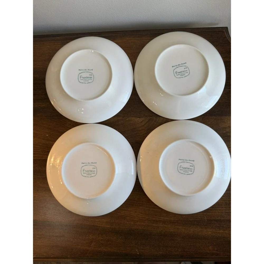 Set Of 4 FRANCISCAN MERRY GO ROUND 6